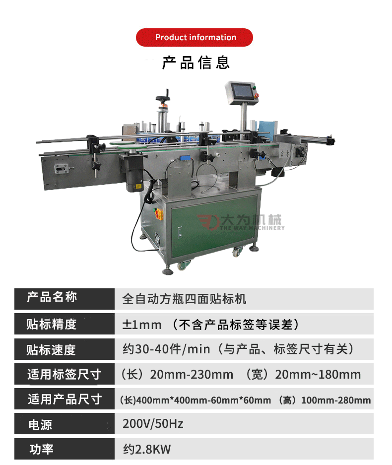 方瓶四面貼標(biāo)機(jī)(圖3)