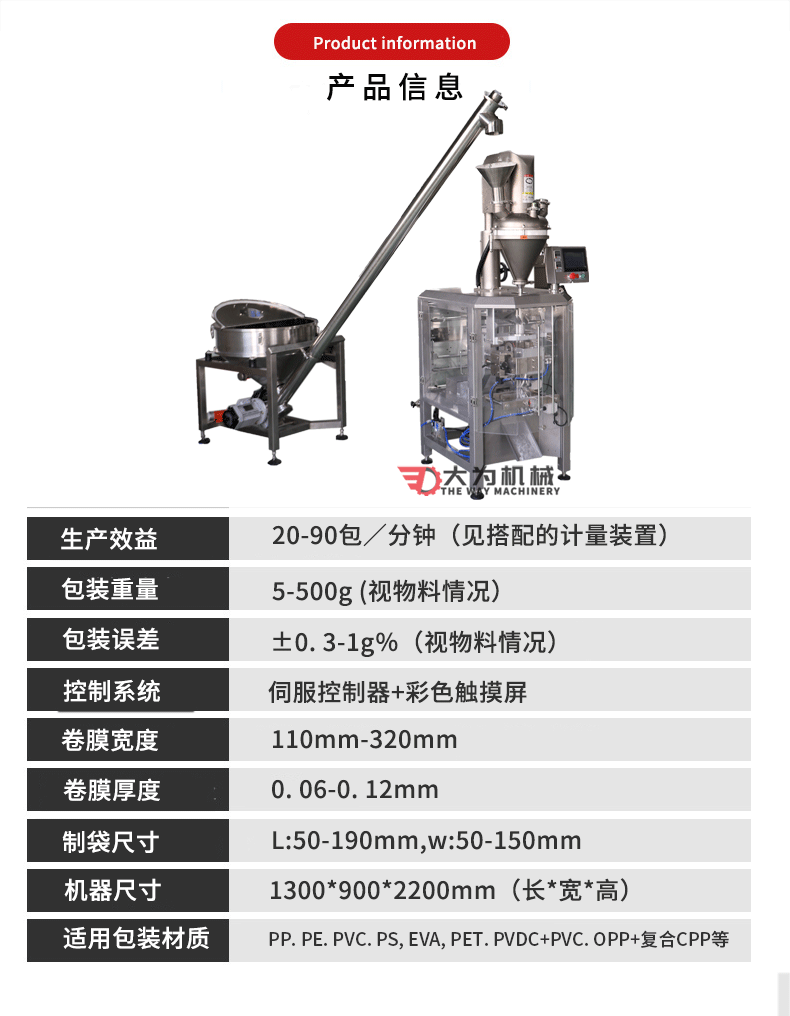 立式包裝機配計量螺桿選型(圖3)