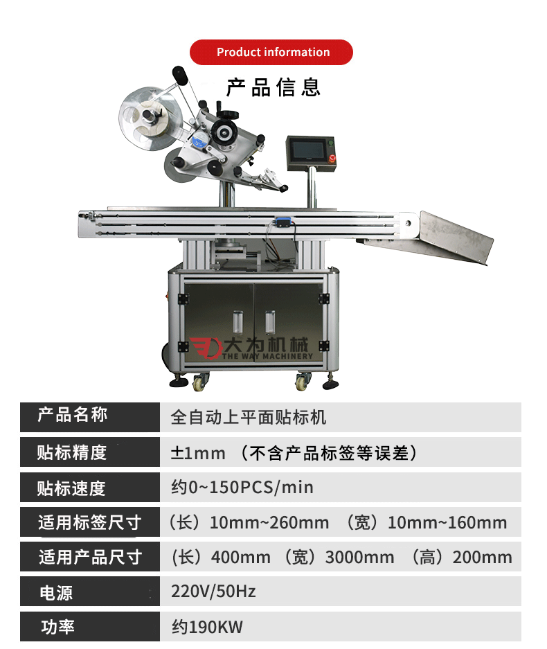 全自動上平面貼標(biāo)機(jī)(圖3)